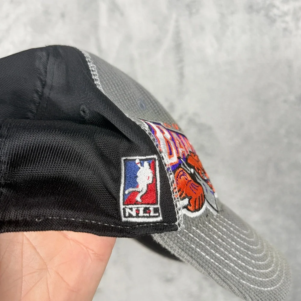 Reebok Mens L/XL Buffalo Bandits Hat NLL Lacrosse Waffle Knit Stretch Fit Cap